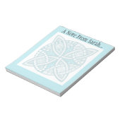 Wählen Sie Ihre Farbe keltisches Dekorationsmuster Notizblock (Rotiert)