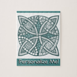 Wählen Sie Ihre Farbe keltisches Dekorationsmuster Puzzle