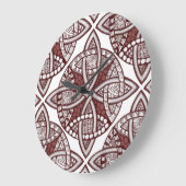 Wählen Sie Ihre Farbe keltisches Knot Dekorationsm Große Wanduhr (Winkel)