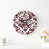 Wählen Sie Ihre Farbe keltisches Knot Dekorationsm Große Wanduhr (Zuhause)