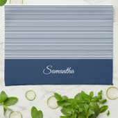 Wählen Sie Ihre Farbe Moderne Minimale Streifen un Geschirrtuch (Gefaltet)