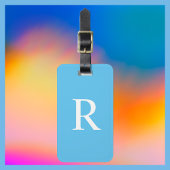 WÄHLEN SIE IHRE FARBE- ODER Blue Monogram-Tasche. Gepäckanhänger