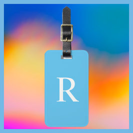 WÄHLEN SIE IHRE FARBE- ODER Blue Monogram-Tasche. Gepäckanhänger