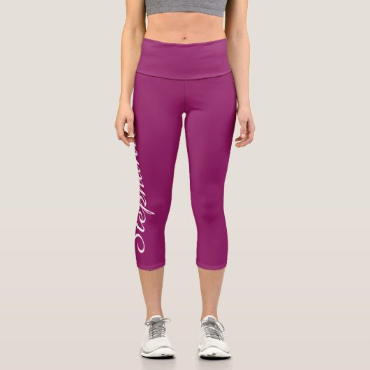 WÄHLEN SIE IHRE FARBE ODER DIE Yoga capri Leggings (Vorderseite)