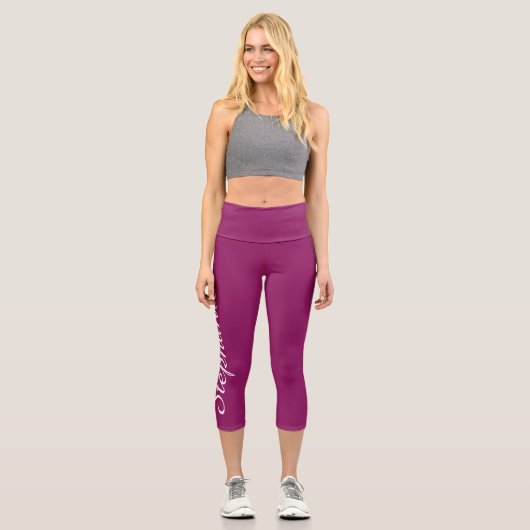 WÄHLEN SIE IHRE FARBE ODER DIE Yoga capri Leggings (Vorderseite)