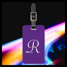 WÄHLEN SIE IHRE FARBE ODER IHREN Lila Monogramm-Be