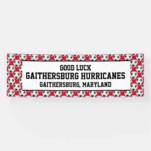 WÄHLEN SIE IHRE FARBE- ODER ROTE Fußballmannschaft Banner