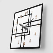 Wählen Sie Ihre Farbe Quadratische Wanduhr (Winkel)