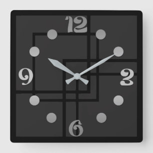 Wählen Sie Ihre Farbe Quadratische Wanduhr