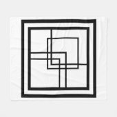 Wählen Sie Ihre Farbe, Schwarz, Weiß, Ihr Muster. Fleecedecke (Vorderseite (Horizontal))