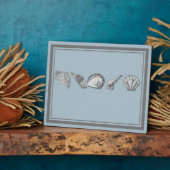 Wählen Sie Ihre Farbe Seashell Art Plaque Fotoplatte (Seite)