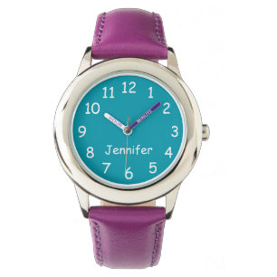WÄHLEN SIE IHRE FARBEN, Ihr Text, Personalisiertes Armbanduhr