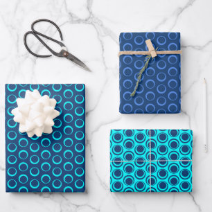 Wählen Sie Ihre Farben Mitte des Jahrhunderts mode Geschenkpapier Set