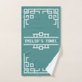 Wählen Sie Ihre Farbkunst-Deko-Retro geometrische Badhandtuch Set (Handtuch)