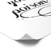 Wählen Sie Ihre Giftquote Typografie Black Hallowe Poster (Ecke)