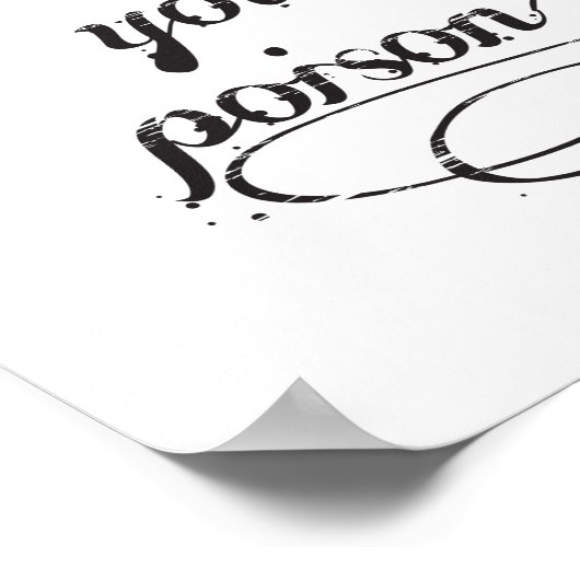 Wählen Sie Ihre Giftquote Typografie Black Hallowe Poster (Ecke)