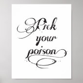 Wählen Sie Ihre Giftquote Typografie Black Hallowe Poster (Vorne)
