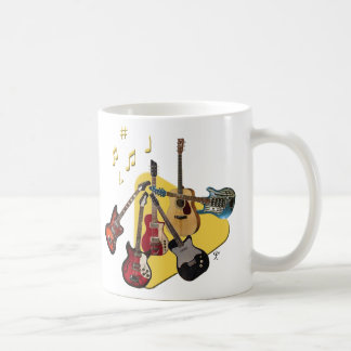 Wählen Sie Ihre Gitarre aus Kaffeetasse