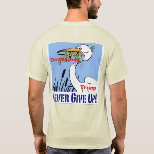 Wählen Sie Ihre Größe aus: Doppelseitiger männlich T-Shirt (Rückseite)