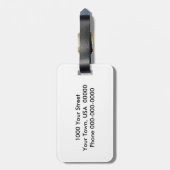 Wählen Sie Ihre Hintergrundfarbe aus Gepäckanhänger (Rückseite vertikal)