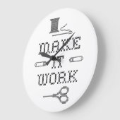 Wählen Sie Ihre Hintergrundfarbe aus Große Wanduhr (Winkel)