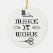 Wählen Sie Ihre Hintergrundfarbe aus Keramik Ornament (Vorne)