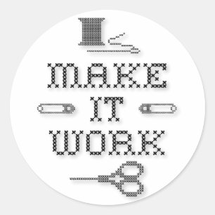 Wählen Sie Ihre Hintergrundfarbe aus Runder Aufkleber