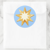 Wählen Sie Ihre Hintergrundfarbe Baha'i Sticker (Tasche)