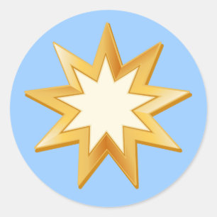 Wählen Sie Ihre Hintergrundfarbe Baha'i Sticker