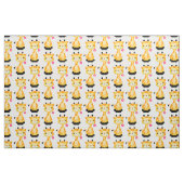 Wählen Sie Ihre Hintergrundfarbe Giraffe Gewebe Stoff (Fat Quarter (45,7 x 55,9 cm))
