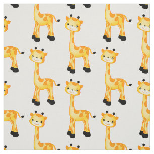 Wählen Sie Ihre Hintergrundfarbe Giraffe Gewebe Stoff