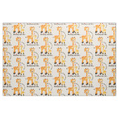 Wählen Sie Ihre Hintergrundfarbe Giraffe Gewebe Stoff (Fat Quarter (45,7 x 55,9 cm))