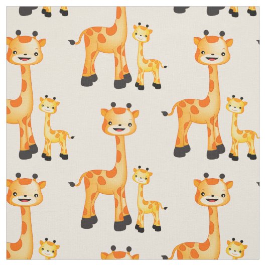 Wählen Sie Ihre Hintergrundfarbe Giraffe Gewebe Stoff (Muster)