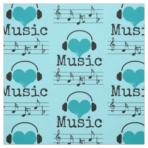 Wählen Sie Ihre Hintergrundfarbe Musik Liebhaber F Stoff