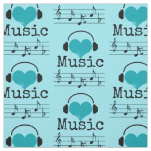 Wählen Sie Ihre Hintergrundfarbe Musikliebhaber St Stoff