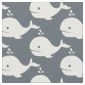 Wählen Sie Ihre Hintergrundfarbe niedlich Whale St Stoff (Nahaufnahme)