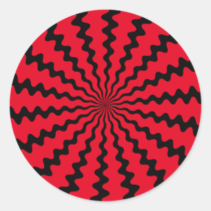 Wählen Sie Ihre Hintergrundfarbe Zig Zag Sticker