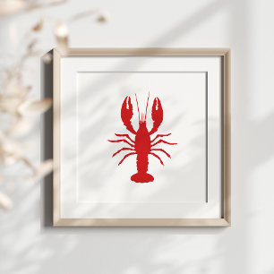 Wählen Sie Ihre Hummerfarbe Silhouette Form Poster