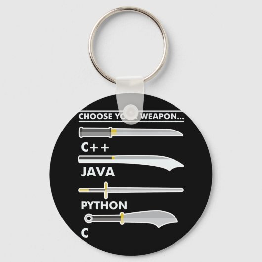 Wählen Sie Ihre Java Java Python Programmer Codier Schlüsselanhänger (Vorderseite)