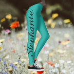 WÄHLEN SIE IHRE Leggings für benutzerdefiniertes Y<br><div class="desc">WÄHLEN SIE IHRE FARBEN Yoga-Leggings! Mit dem Namen in einem schwarzen Skript bis zu einem Bein! Das Beispiel ist türkisblau grün,  aber Sie können leicht an die Farbe Ihrer Wahl anpassen. Auch leicht zu ändern oder zu löschen Beispieltext. Alle Rechte vorbehalten © 2016 Alan & Marcia Socolik.</div>