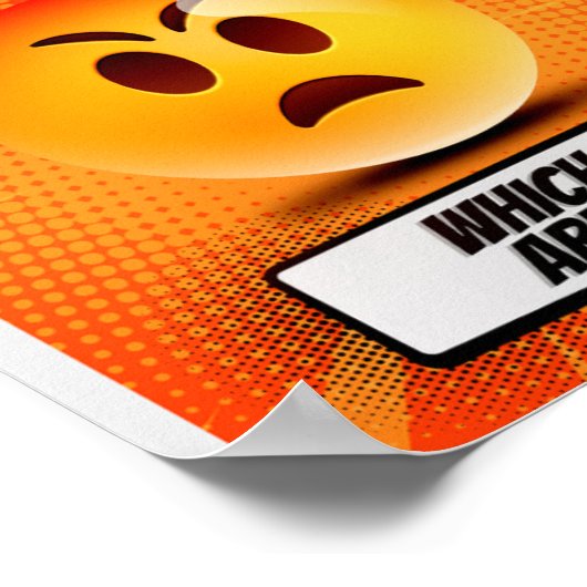 Wählen Sie Ihre Persönlichkeit (Matte) Poster (Ecke)