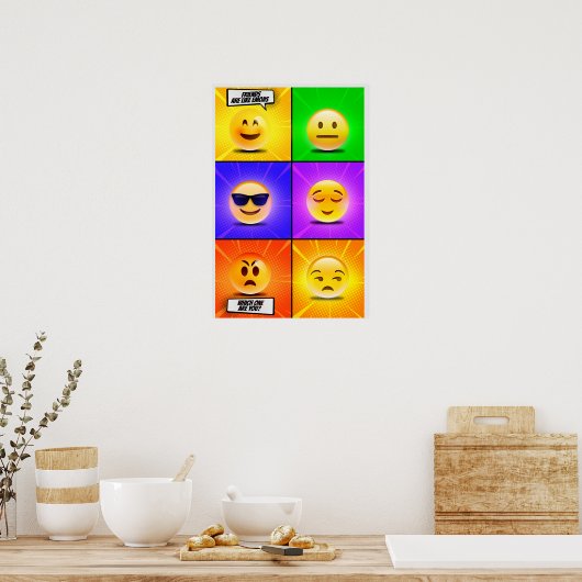 Wählen Sie Ihre Persönlichkeit (Matte) Poster (Küche)