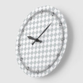 Wählen Sie Ihre Schachbrett-Farbe Einfach anpassen Große Wanduhr (Winkel)