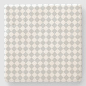 Wählen Sie Ihre Schachbrett-Farbe Einfach anpassen Steinuntersetzer (Vorderseite)