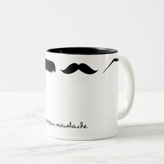 wählen Sie Ihre Schnurrbart-Tasse Zweifarbige Tasse (VorderseiteRechts)