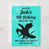 Wählen Sie Ihre Silhouette für den Farbdrachen aus Einladung (Vorderseite)