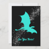 Wählen Sie Ihre Silhouette für den Farbdrachen aus Einladung (Rückseite)