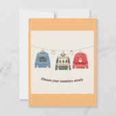 Wählen Sie Ihre Sweatskarte klug aus (Vorderseite)