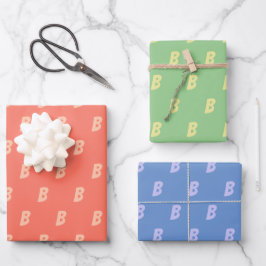 Wählen Sie Ihre ursprünglich ausgewählten Farben a Geschenkpapier Set