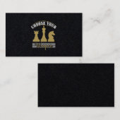 Wählen Sie Ihre Waffe aus Visitenkarte (Vorne/Hinten)